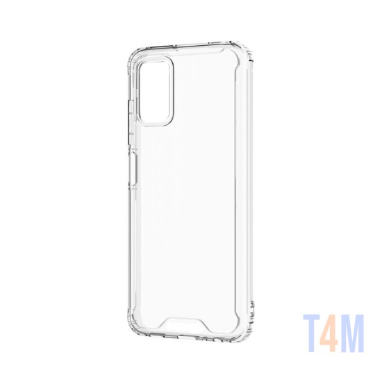 Capa de Silicone com Cantos Dura para Samsung Galaxy A03s (166) Transparente